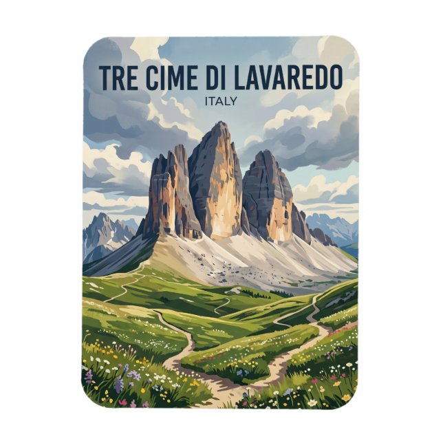 Magnet Flexible Tre Cime di Lavaredo Italie (Vertical)