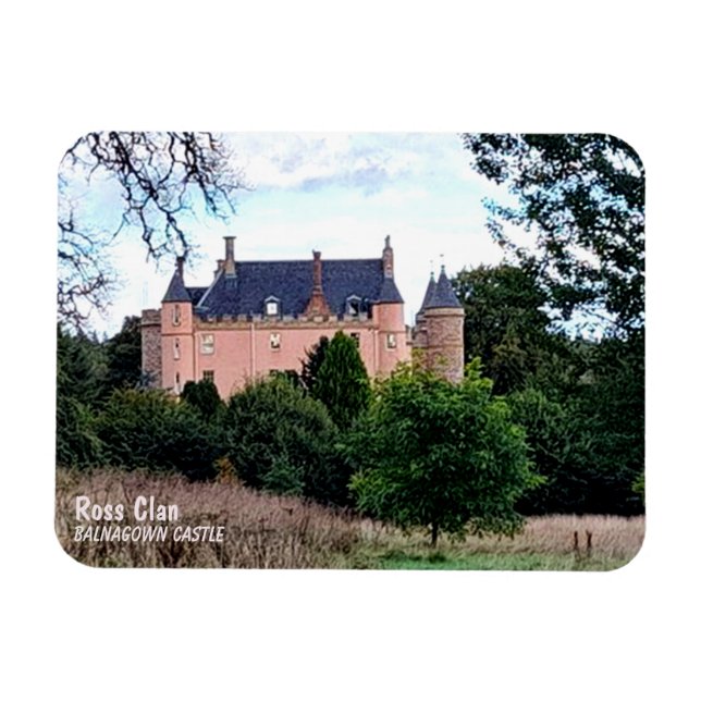 Magnet Flexible Trendy Scottish Ross Clan's Balnagown Castle  (Horizontal)