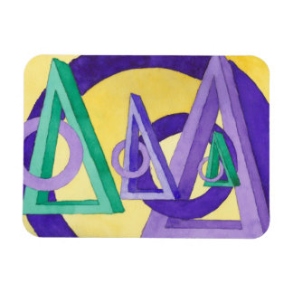 Magnet Flexible Triangles Abstraits