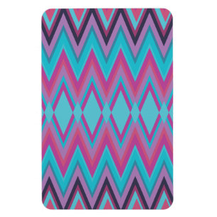Magnet Flexible Tribal pourpre et Aqua