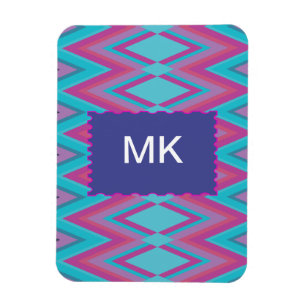Magnet Flexible Tribal pourpre et Aqua