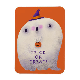 Magnet Flexible Trick de déco d'Halloween ou traiter un joli fantô