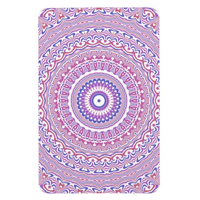 Magnet Flexible Trippie Hippie Boho Super Bohemian Kaleidoscope (Vertical)