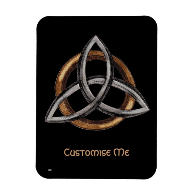 Magnet Flexible Triquetra (Brown/Argent) (Vertical)