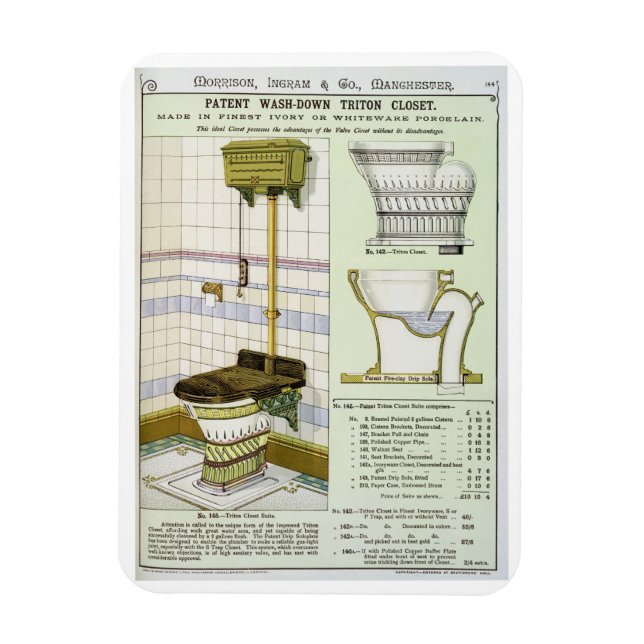 Magnet Flexible Triton Closet d'un catalogue de produits sanitaire (Vertical)