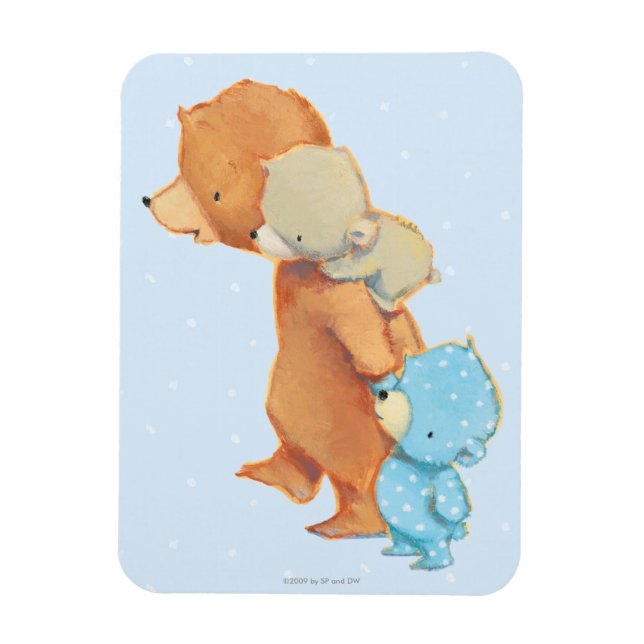 Magnet Flexible Trois adorables amis de l'ours (Vertical)