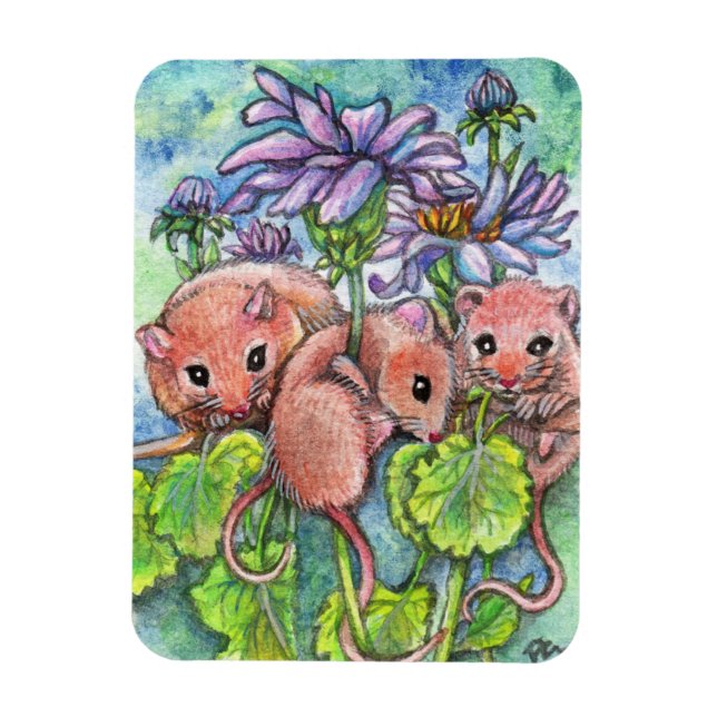 Magnet Flexible Trois petites souris (Vertical)