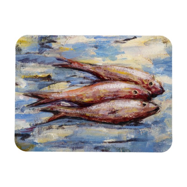 Magnet Flexible Trois poissons (Horizontal)