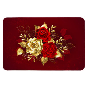 Magnet Flexible Trois roses en bijoux