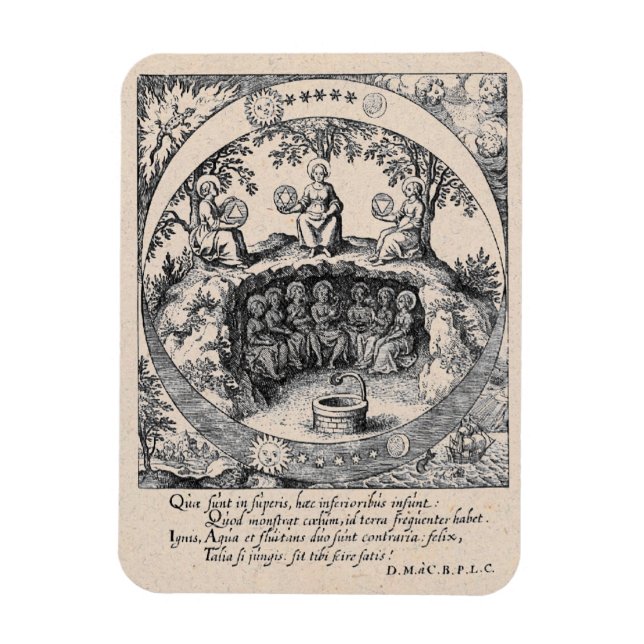 Magnet Flexible Trois soeurs de l'alchimie (Vertical)