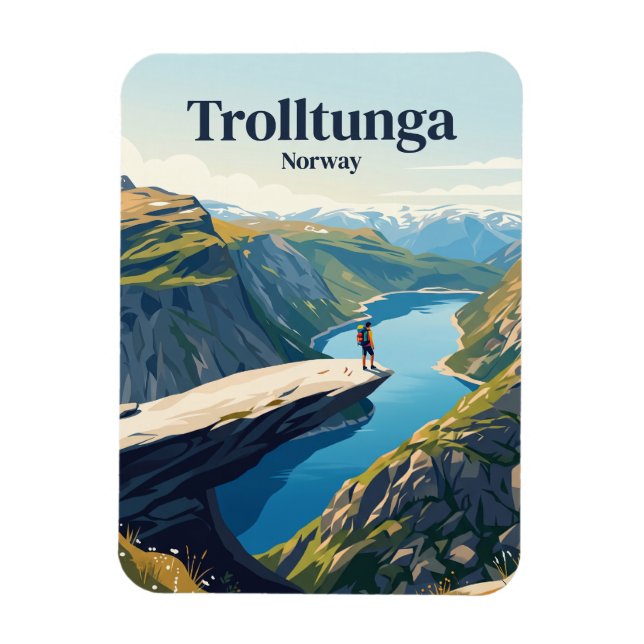 Magnet Flexible Trolltunga Norvège (Vertical)