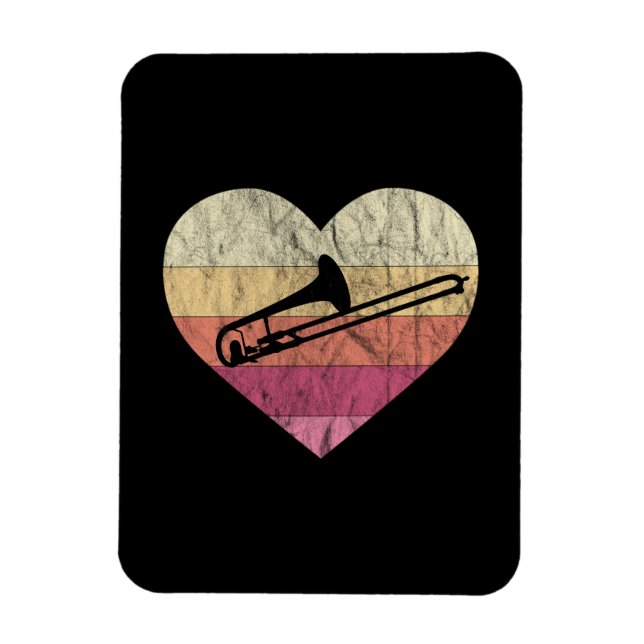 Magnet Flexible Tromboniste Aime Jouer Trombone (Vertical)