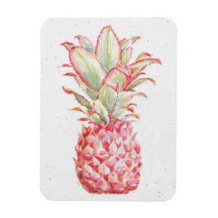Magnet Flexible Tropical   Ananas rose