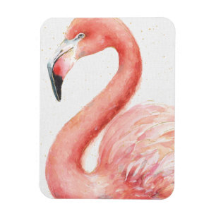 Magnet Flexible Tropical   Pink Flamingo