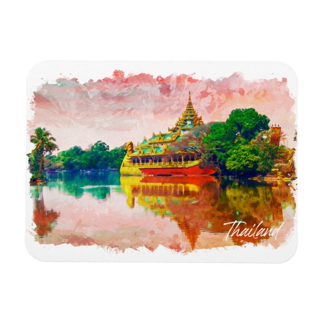 Magnet Flexible Tropical Thailand Beach Paradise Travel (Horizontal)