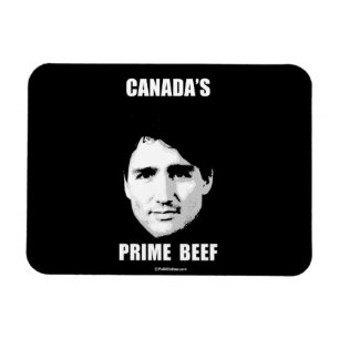 Magnet Flexible Trudeau - boeuf principal du Canada - .png