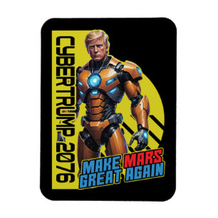 Magnet Flexible Trump 2076 Campagne présidentielle martienne