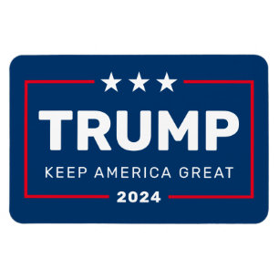 Magnet Flexible Trump PEUT CHANGER D'ANNÉE À Garder l'Amérique gra