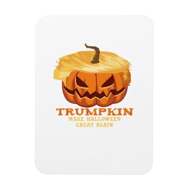 Magnet Flexible Trumpkin Funny Halloween Citrouille - Costume clas (Vertical)