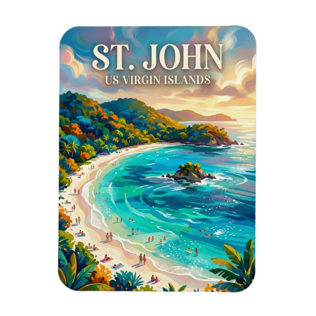 Magnet Flexible Trunk Bay Îles Vierges américaines (Vertical)