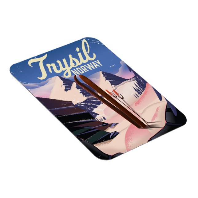 Magnet Flexible Trysil Norvège ski (Côté Droit)