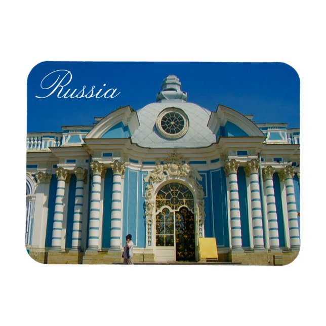 Magnet Flexible Tsarskoye Selo Pushkin Cathrine Palace Russie (Horizontal)
