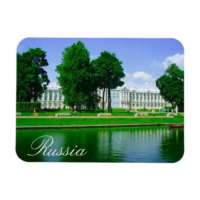 Magnet Flexible Tsarskoye Selo Pushkin Cathrine Palace Russie (Horizontal)