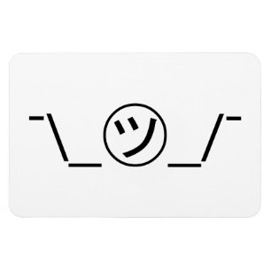 Magnet Flexible Tsu Kana Shrug Emoticon -\_ ㋡_/+Japonais Kaomoji