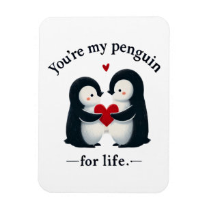 Magnet Flexible Tu es mon pingouin pour un couple à vie