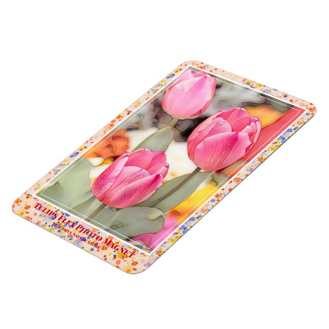 Magnet Flexible Tulipe [Flex Photo Magnet] (Côté Gauche)
