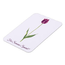 Tulipe Violette Élégante Personnalisée