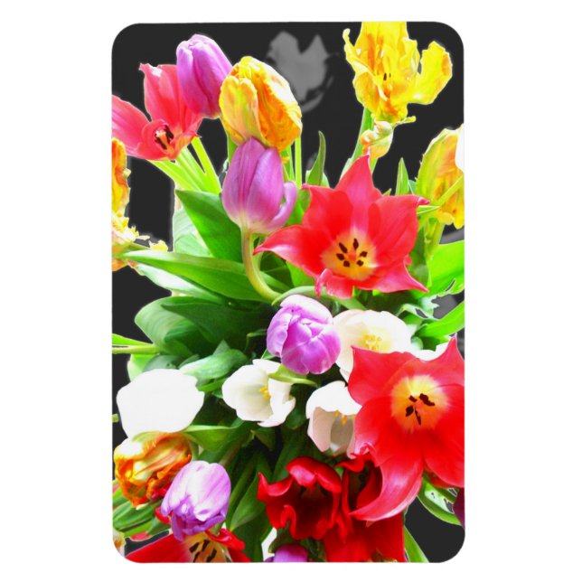 Magnet Flexible Tulipes à fleurs de printemps (Vertical)