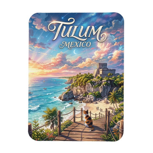 Magnet Flexible Tulum Mexique (Vertical)