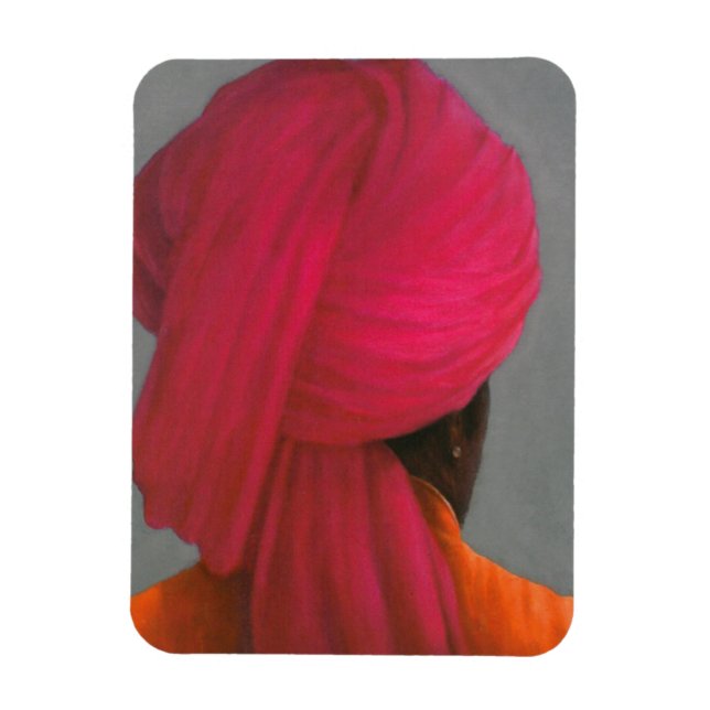 Magnet Flexible Turban rose (Vertical)