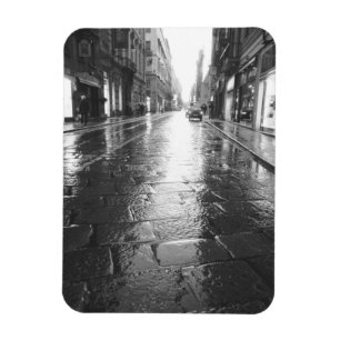 Magnet Flexible Turin Italie, Rue humide Soir