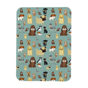 Magnet Flexible turquoise background dopattern