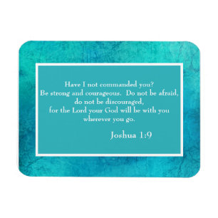 Magnet Flexible Turquoise Bible Blanche Verse Christian