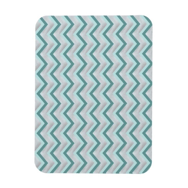 Magnet Flexible Turquoise et perles ZigZag (Vertical)