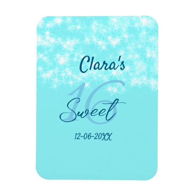 Magnet Flexible Turquoise turquoise agate doux 16 anniversaire ajo (Vertical)