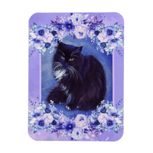 Magnet Flexible Tuxedo art de chat noir et blanc par Renee Lavoie