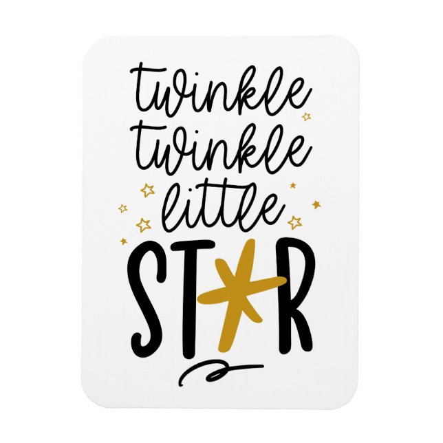 Magnet Flexible Twinkle Twinkle Little Star Doodle (Vertical)