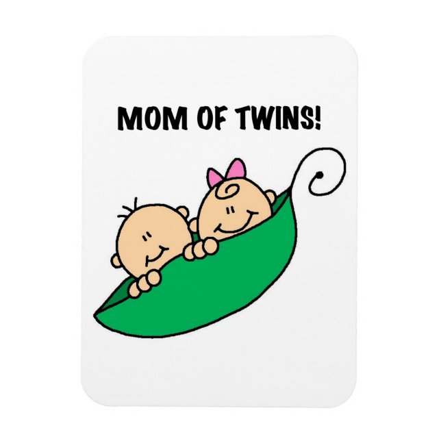 Magnet Flexible Twins Maman - Pois dans les cadeaux de pod (Vertical)