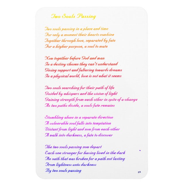 Magnet Flexible Two Souls Passing (Vertical)