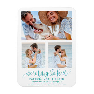 Magnet Flexible Tying The Knot Wedding Save The Date 3 Photo