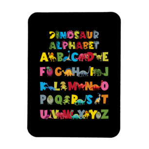 Magnet Flexible Types De Dinosaures Alphabet ABC
