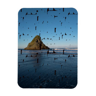 Magnet Flexible Typographie LOVE Custom Seascape Photo