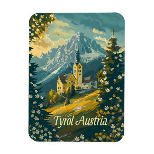 Magnet Flexible Tyrol Autriche Vintage