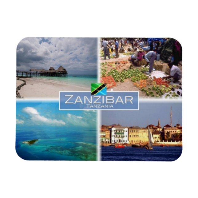 Magnet Flexible TZ Tanzanie - Zanzibar - (Horizontal)