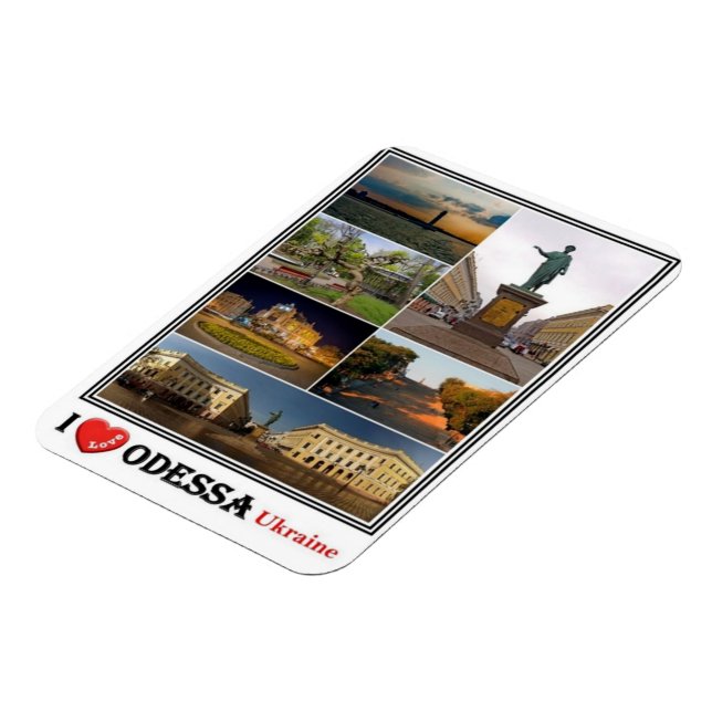 Magnet Flexible UA Ukraine - Odessa - I Love Mosaic - (Côté Gauche)