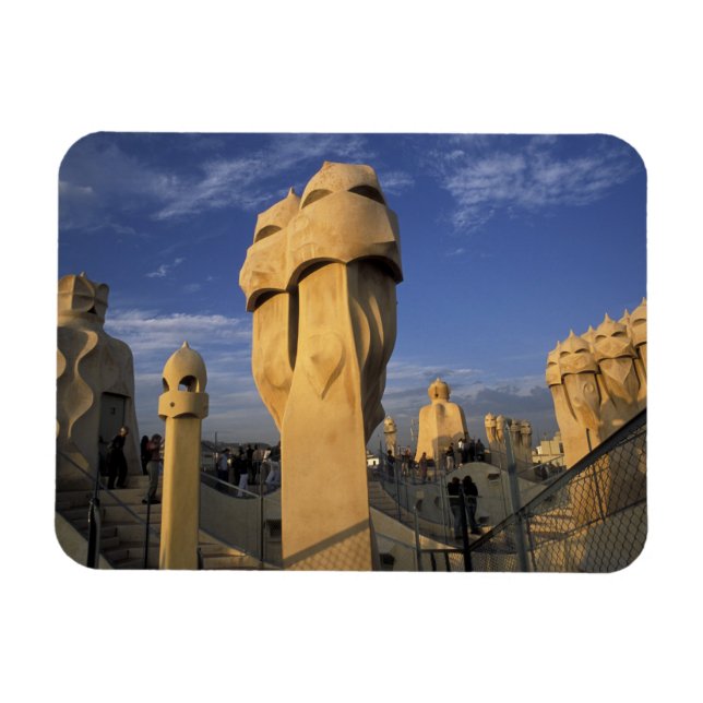 Magnet Flexible UE, Espagne, Catalogne, Barcelone. Antonio Gaudi's (Horizontal)